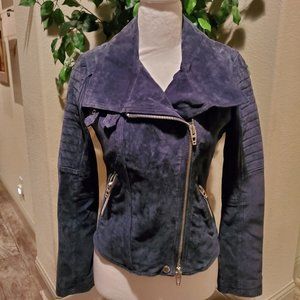 Blank NYC Revolve Suede Moto "Blue Valentine"